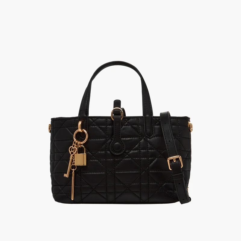 ساشا Quilted Black Crossbody Bag for Women